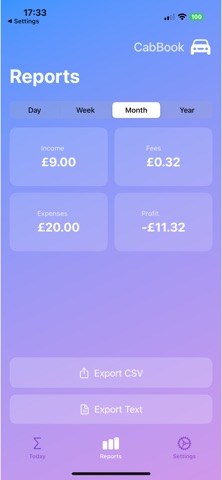 CabBook screenshot