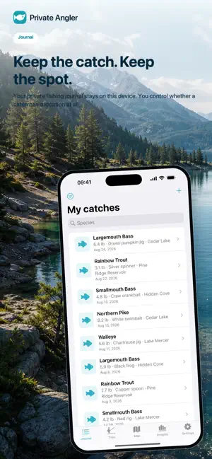 Private Angler: Fishing Log screenshot 1
