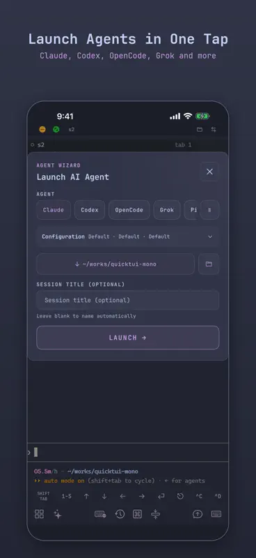 QuickTUI: AI Agent Terminal screenshot 2 of 10