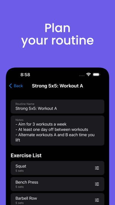 Lifting Tracker · SwoleMate Screenshot