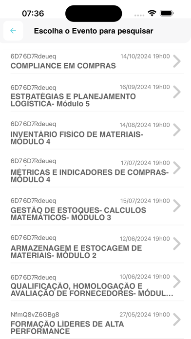 EVENTOS.SUPERA Screenshot