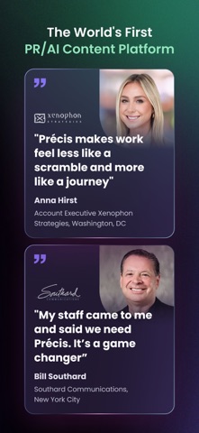 Précis AI iPhone screenshot