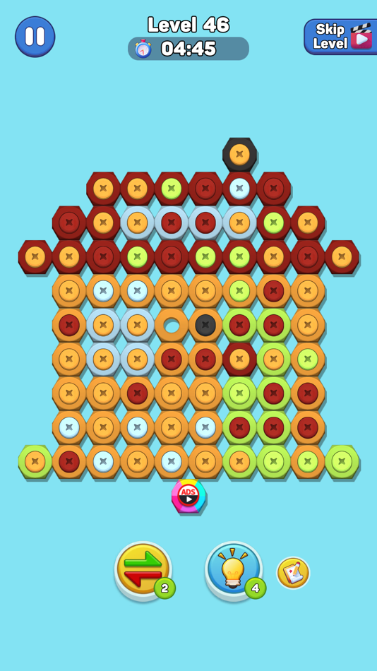 #6. Nut n Bolt Sort: Color Puzzle (iOS) Bởi: ABI GLOBAL LTD.