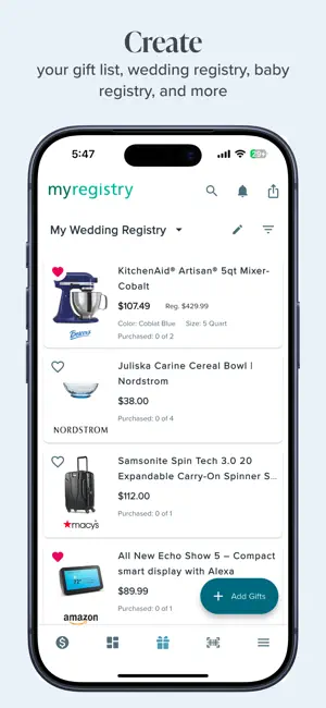 MyRegistry.com screenshot 1
