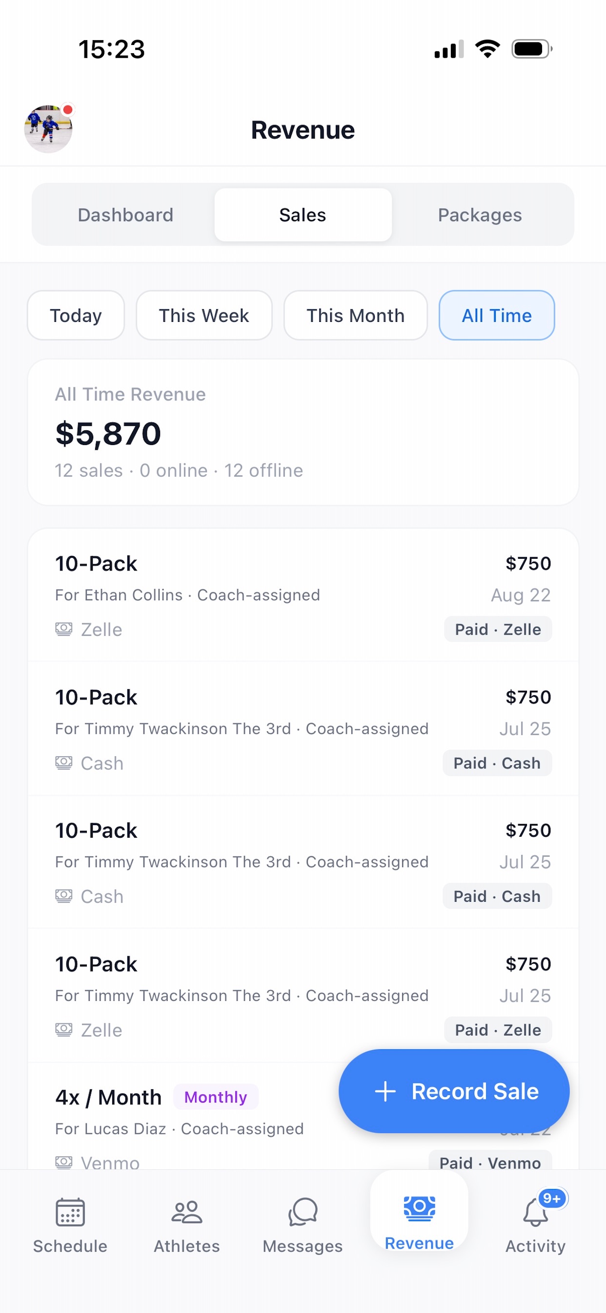 Screenshot 4 of Coachzilla App