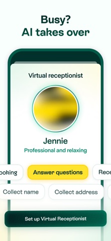 Allo: AI Second Business Phone iPhone screenshot