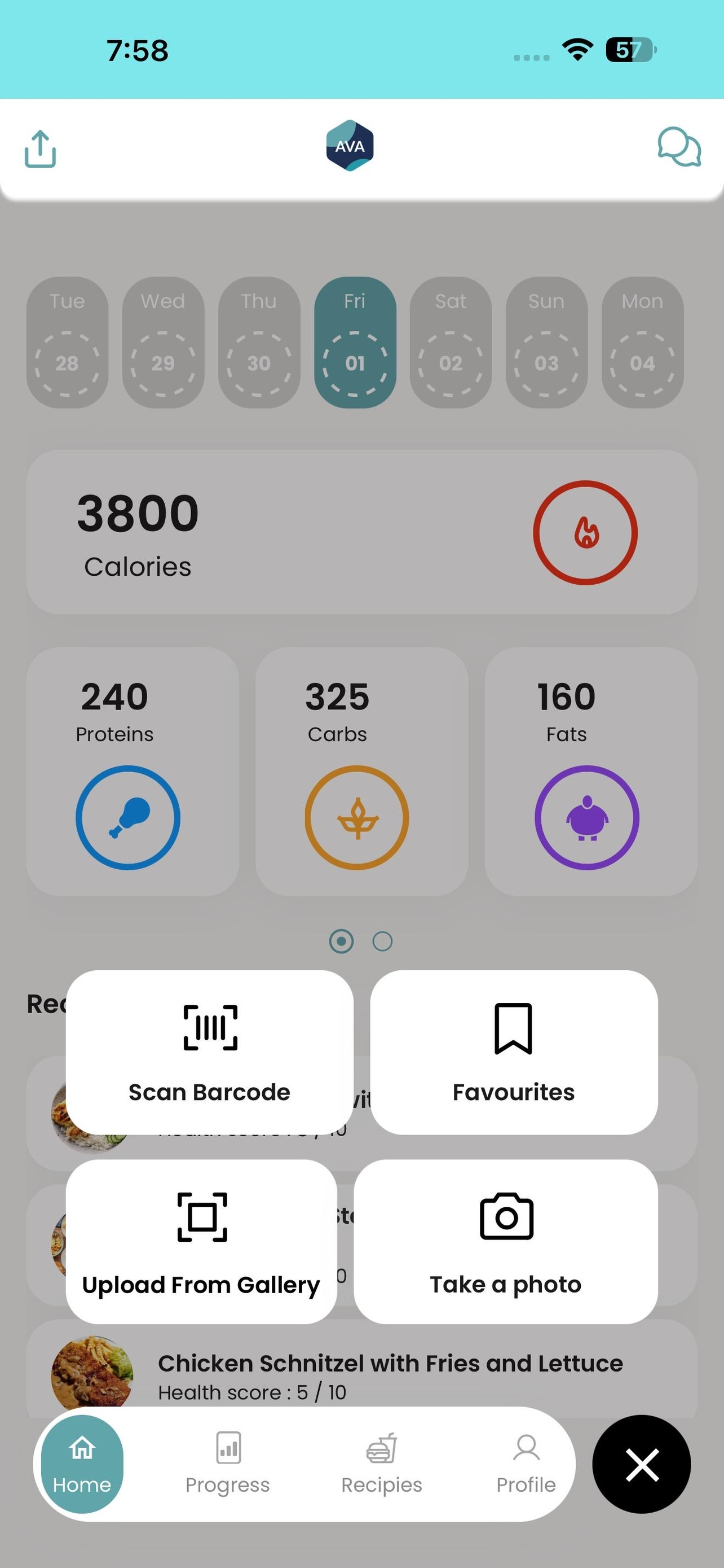 AVA: Meal Planner & Diet Plan