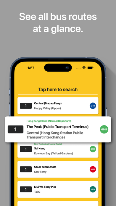 Screenshot 1 of HKBUS - Hong Kong Bus App