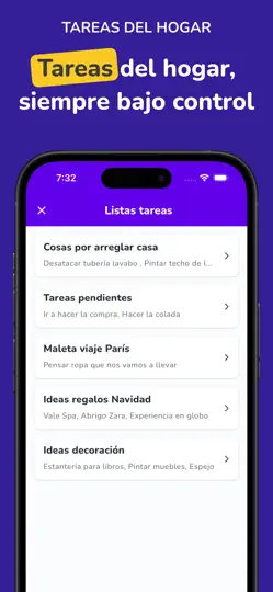 Captura de pantalla de Asistente Familia Sweet Family en iPhone 6