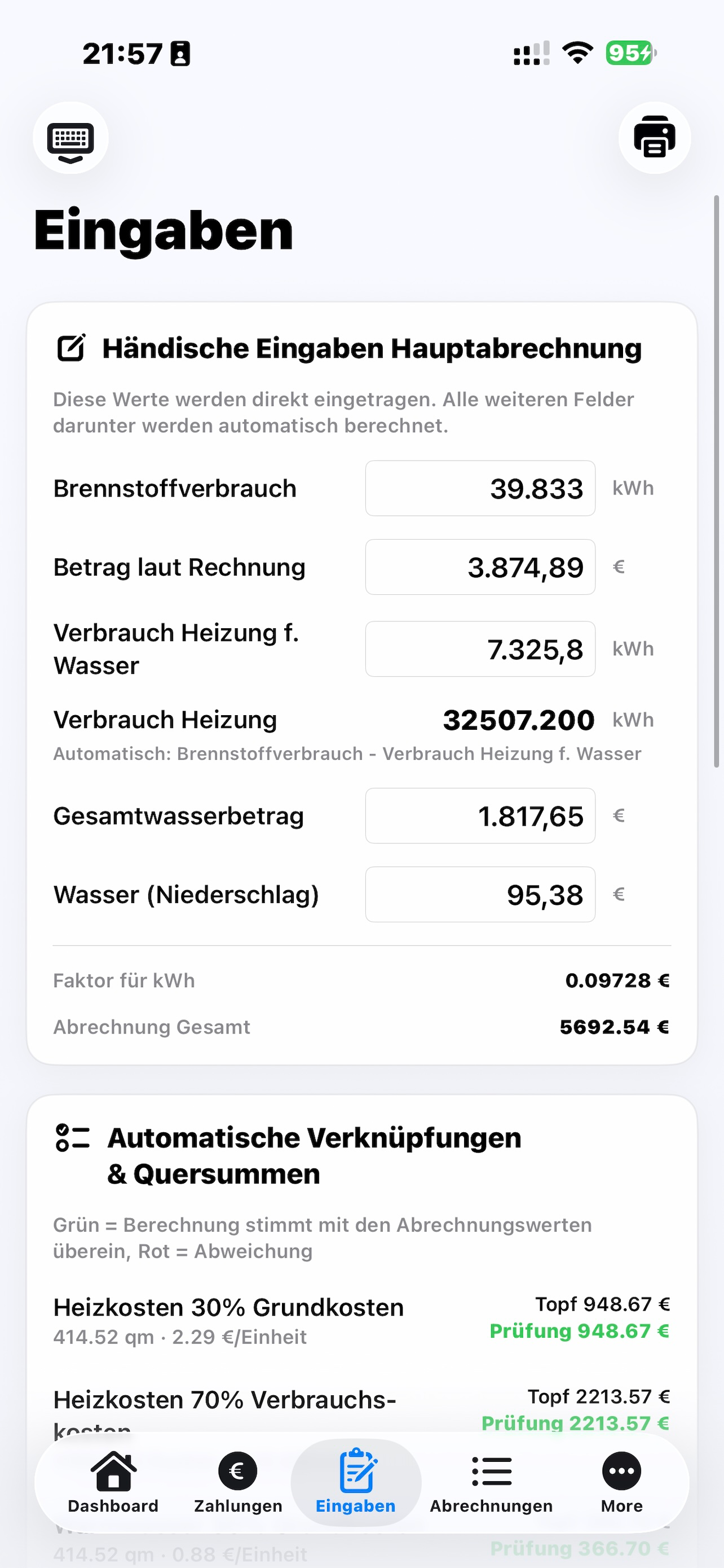 Hausverwaltung -WEG Abrechnung