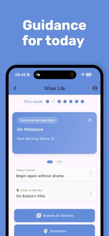 Wiser Life - Stoic Practice screenshot