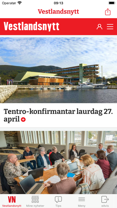 Vestlandsnytt Screenshot