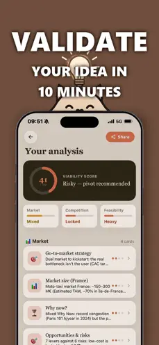 Ideation: Market Research AI screenshot 1 on the App Store