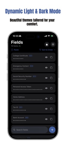 Fields: Secure Notes & Vault Screenshot 4 of 7