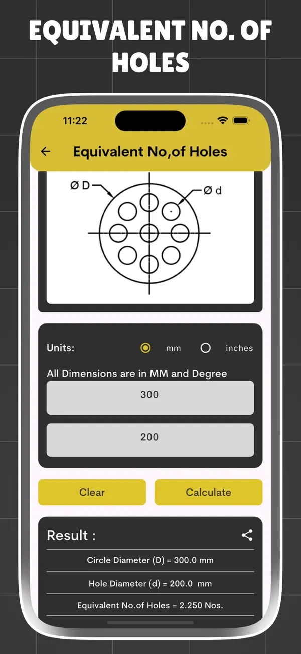 Screenshot #2 pour Flange Hole Marker Calculator