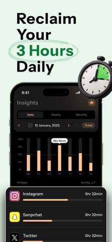 Social Media Blocker: ZenPause iPhone screenshot
