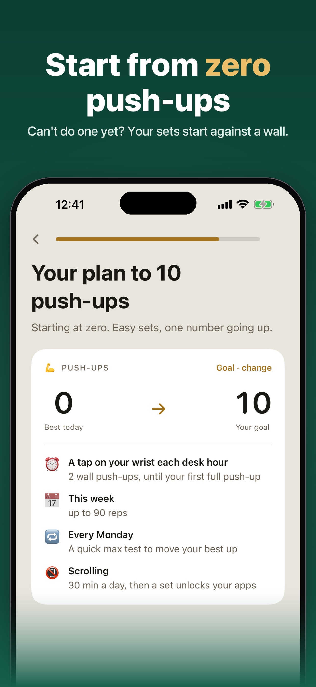 Screenshot 2 of Outdo: Push-Ups Beat Scrolling