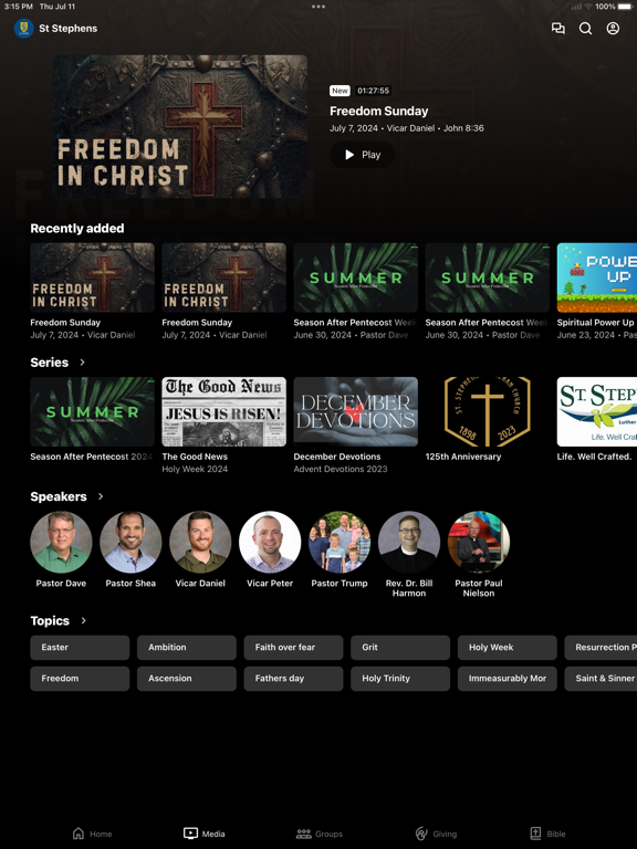 St. Stephens Church & School iPad screenshot 2 - Education app
