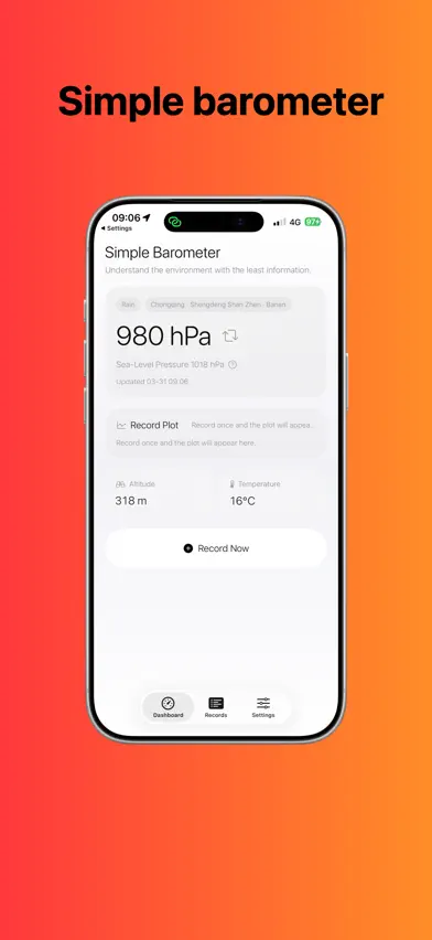 Clean Barometer screenshot 1