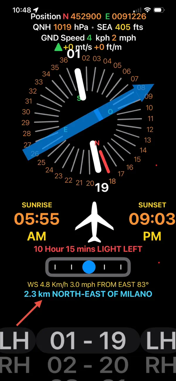 Screenshot #1 pour FlyCompassQFU