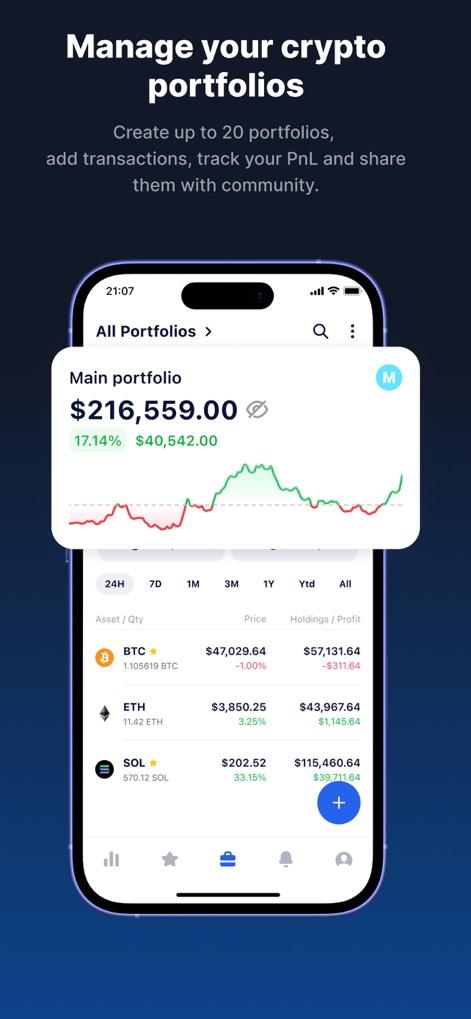 DropsTab: Crypto Tracker - Application Finance | MWM