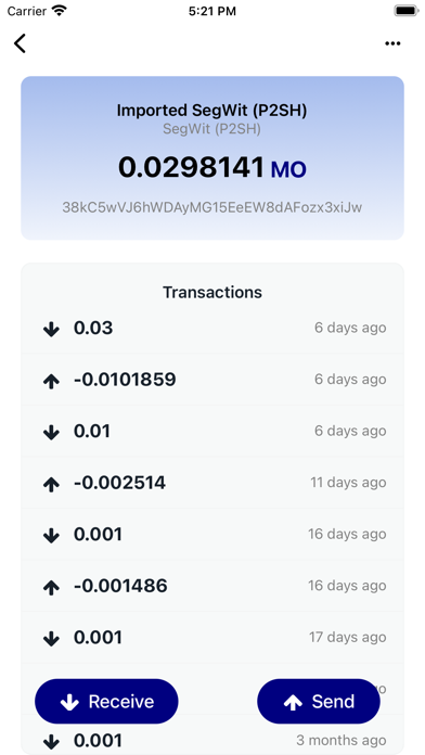 BTCMobick Screenshot