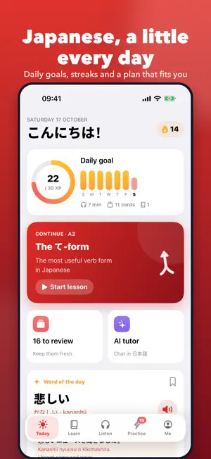 Learn Japanese-Listen to Learn screenshot 1