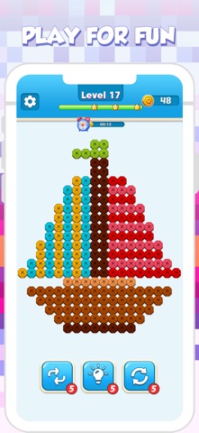 Nut and Bolt Sort Color Match iPhone screenshot