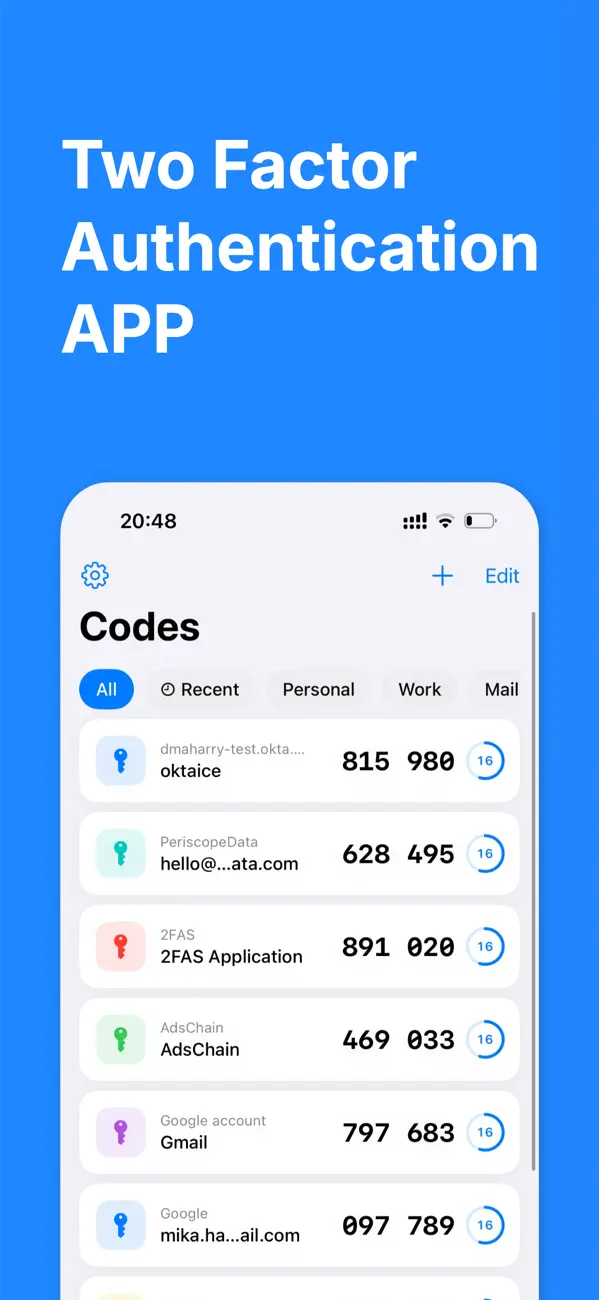 #1. Authenticator 2FA – Ring (iOS) Tekijänä: Mobness