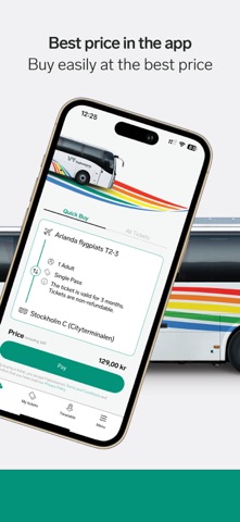 Vy flygbussarna app screenshot 2