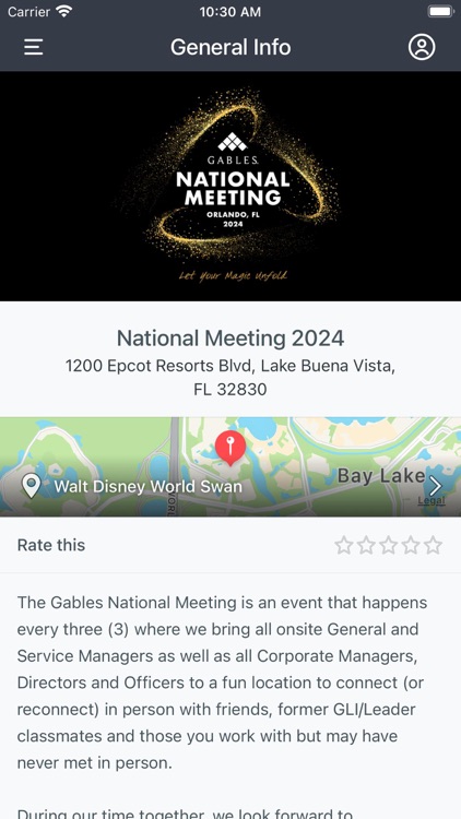 Gables National Meeting 2024