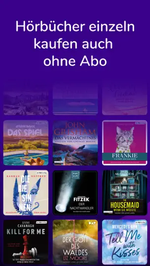 Screenshot von Audioteka Hörbücher App auf dem iPhone 5