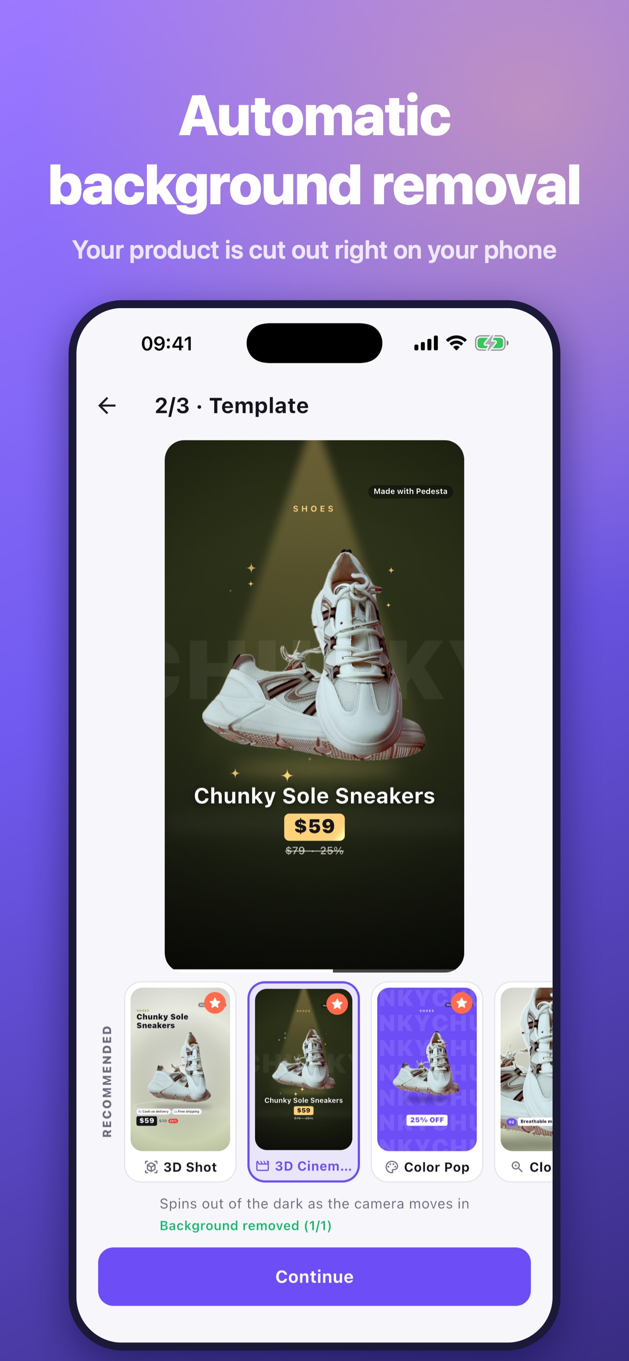 Screenshot 4 of AI Product Video Ad: Pedesta