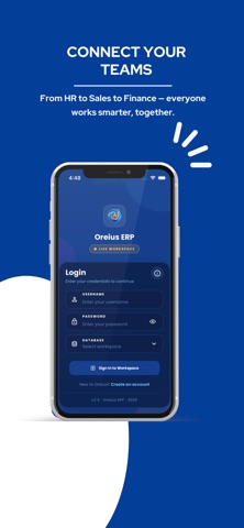 Oreius ERP screenshot