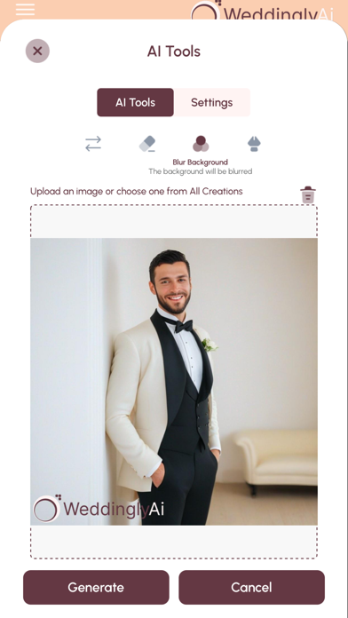 WeddinglyAi Screenshot