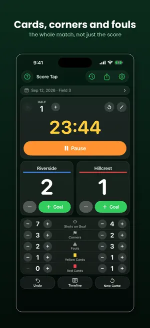 Score Tap: Soccer Scoreboard screenshot 4