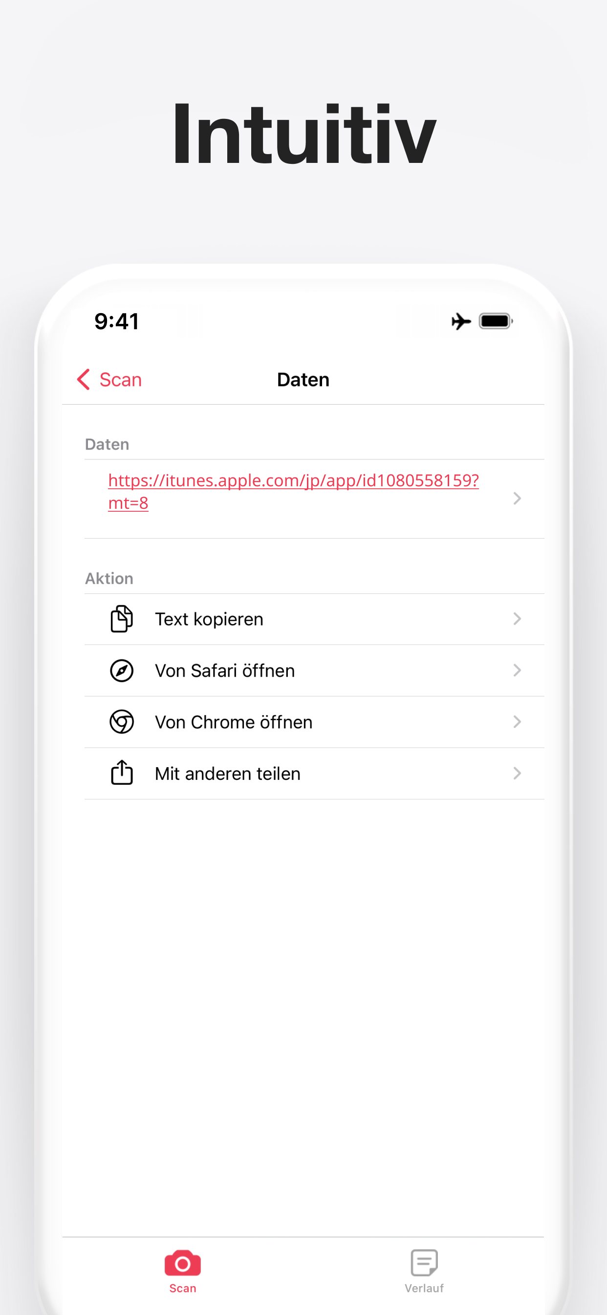 QR-Code und Strichcode-Scanner