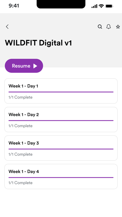 WILDFIT Digital Screenshot
