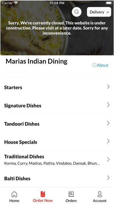 Marias Indian Dining Screenshot