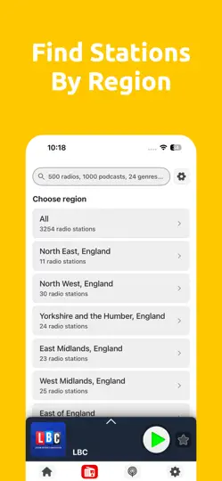 Capture d'écran de Radio Stations UK - Live FM sur iPhone 4