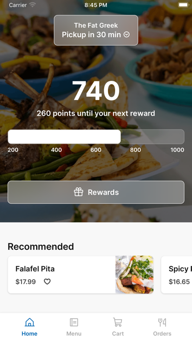 The Fat Greek iPhone screenshot 1 - Food & Drink app