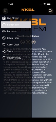 KKBL 95.9 FM , Monett iPhone screenshot