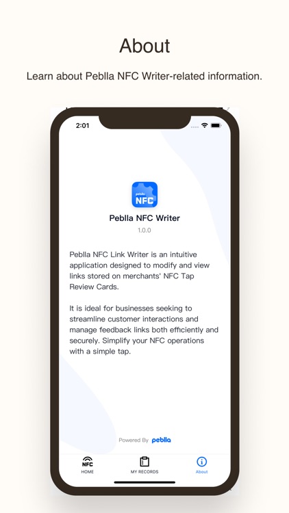 Peblla NFC Writer