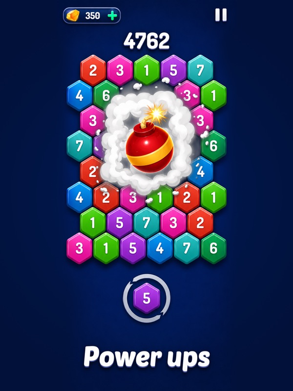 Merge Hexa™ Number Puzzle Game screenshot 10