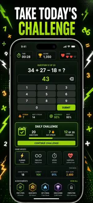 Math Games: Brain Workout screenshot 4