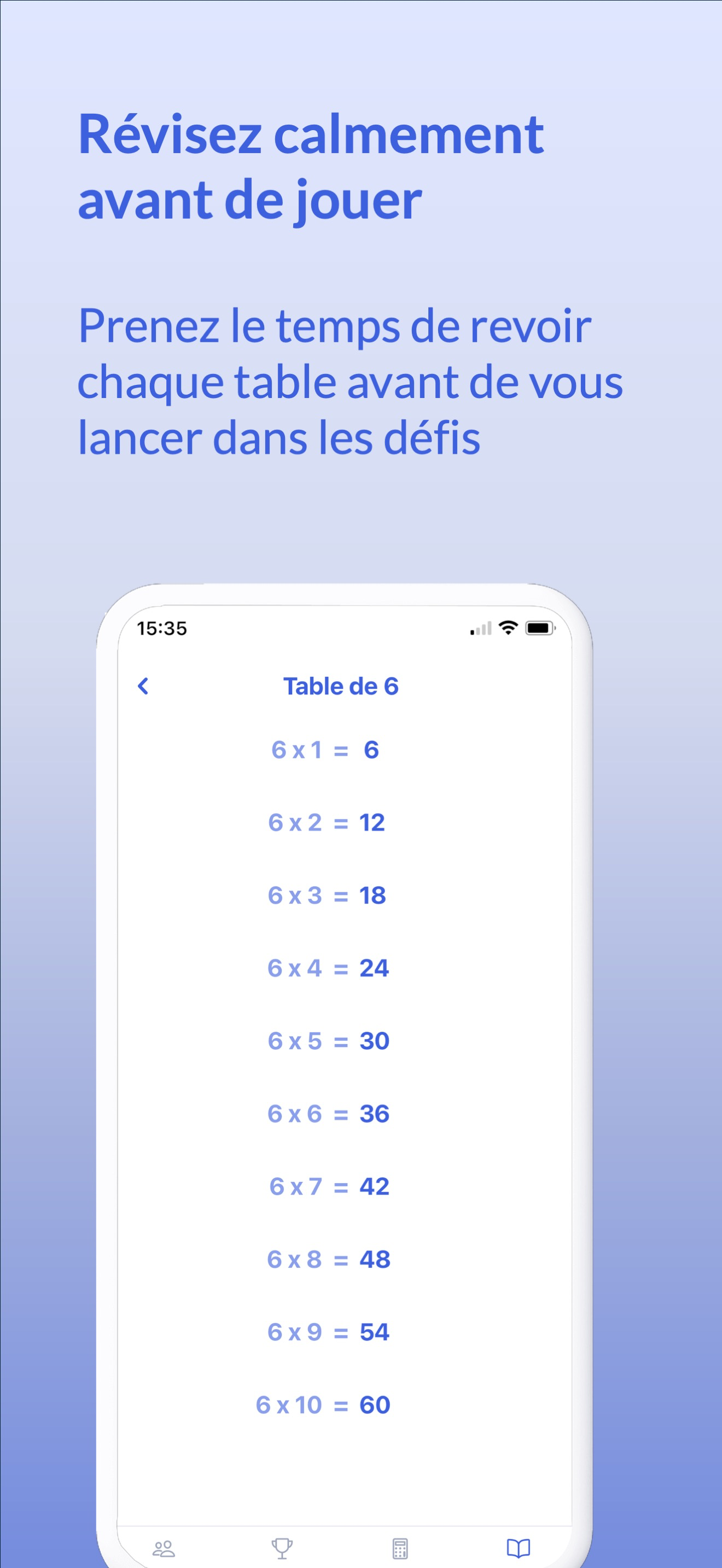 MyTables : calcul mental