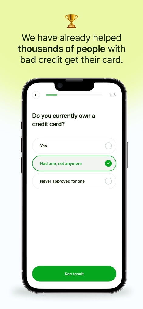 Aprov: Compare Cards - This tool guides users through a quick quiz, capturing essential financial history like credit card ownership, to refine card recommendations.