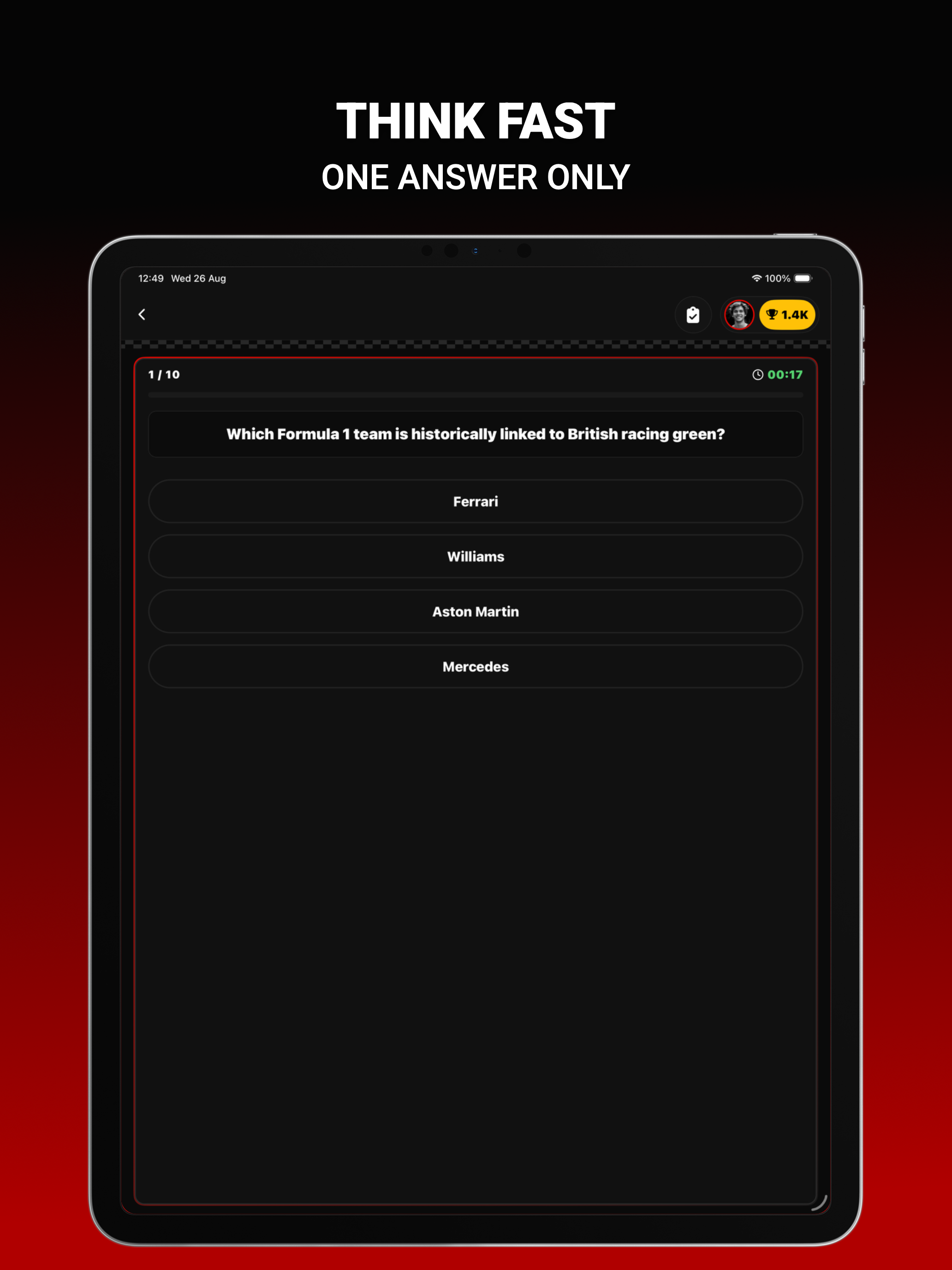 F Quiz: Motorsport Trivia Game screenshot 9
