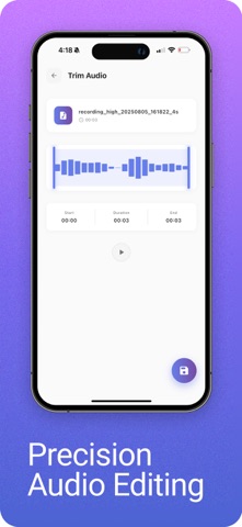 Audiply - Audio Recorder screenshot