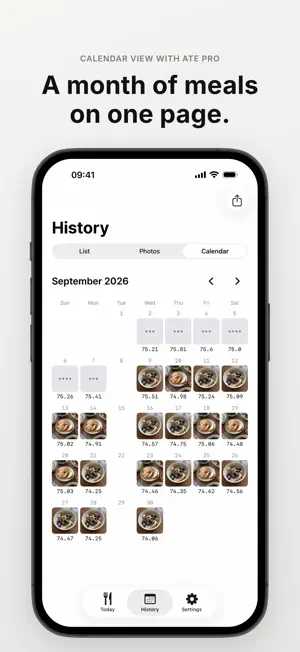 Ate: Food Photo & Weight Log screenshot 3